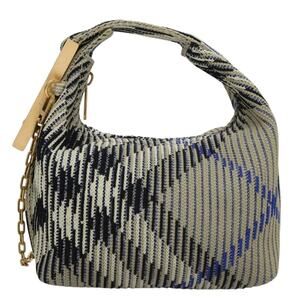 Burberry Mini Peg Travel Bag Chain Handbag Gray